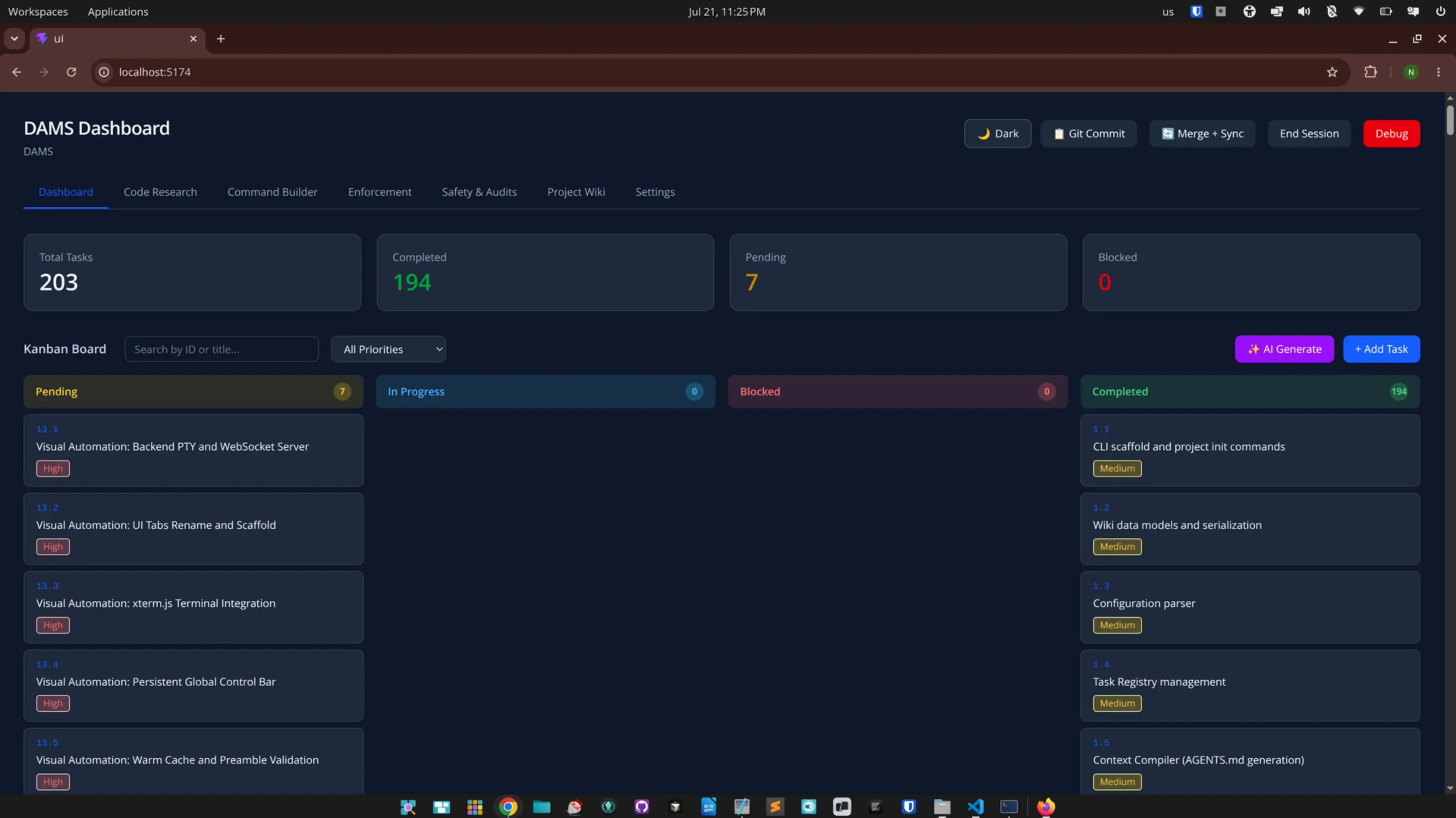 DAMS PRD-to-Code Demo Preview